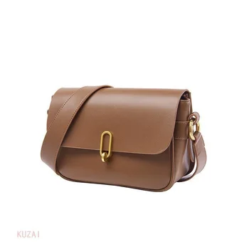 2023 Новая мода, маленькая квадратная сумка в стиле ретро, дизайнерские сумки, роскошная Простая женская сумка из натуральной кожи на одно плечо