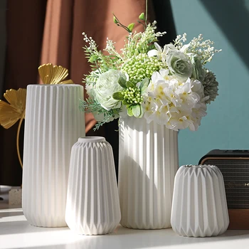 Декоративные керамические вазы в минималистском скандинавском стиле, современная роскошь, украшение гостиной, украшение домашнего интерьера, орнамент