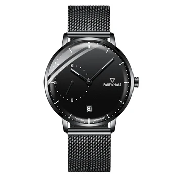 Мужские роскошные часы Mark Fairwhale 42 мм, модные ультратонкие часы, кварцевые наручные часы