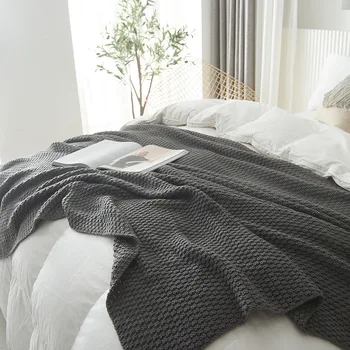 Мягкие Диванные одеяла с кисточками-шариками для офисного сна, спальни, автомобиля, Одеяла для кондиционирования воздуха, домашнего декора