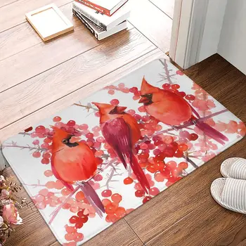 Нескользящий коврик Three Cardinal Birds, коврик для гостиной, ковер для прихожей, домашний декор