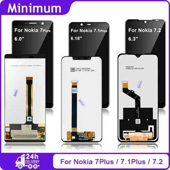 Новый для Nokia 7 7,1 Plus 7,2 ЖК-дисплей с сенсорным экраном, Дигитайзер для Nokia 7 N7 7,1 N7.1 7Plus N7Plus 7,1 Plus N7.1Plus 7,2 N7.2