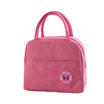 Повседневная женская сумка для ланча, нейлоновая термоизоляционная сумка, сумка для теплой еды, сумка для пикника, детская сумка для ланча, сумка-тоут