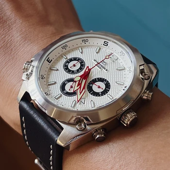 Спортивные часы с хронографом Мужские кварцевые наручные часы VK67 45 мм Военные часы Chrono Мужские роскошные светящиеся часы Таинственный код