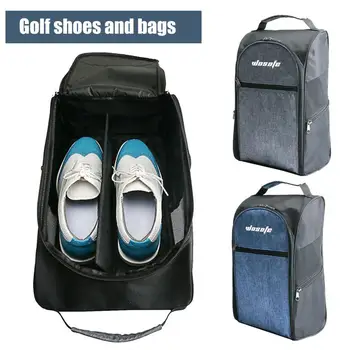 Сумка для обуви для гольфа, дышащие кроссовки, внутреннее отделение, сетчатая конструкция, пылезащитная нейлоновая сумка для спортивной обуви для гольфа, спортивная сумка для гольфа