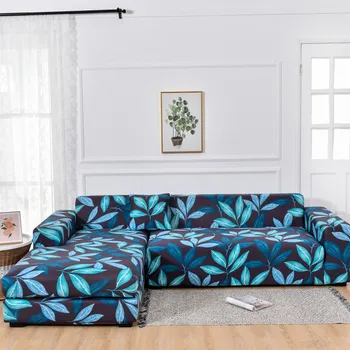 Чехол для дивана с печатью, эластичный чехол для дивана, комбинированный чехол для одноместного и двухместного домашнего дивана